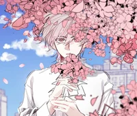 Flower shop man