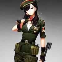 girl military