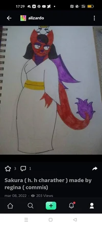 Sakura the kitsdrags