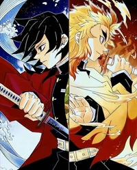 Giyuu and Rengoku