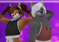 Femboy Wolf and Fox