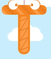 Candybots Alphabet T