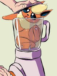 Flareon in a blender