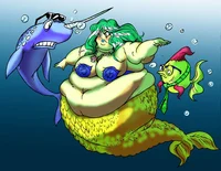 A fat mermaid 