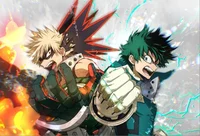 Izuku and Katsuki