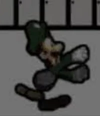 Luigi running away