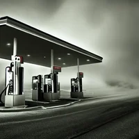 A gas station