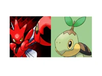 Turtwig and Scizor 