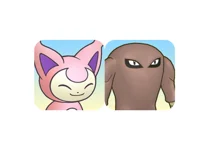 Hitmonlee and Skitty