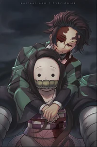 Nezuko and Tanjiro 