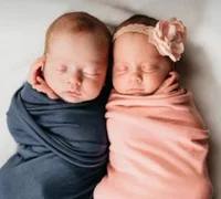 Twin newborns 