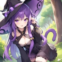 Wizard cat girl