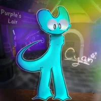 Cyan rainbow friends