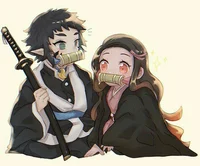 Kaigaku and nezuko