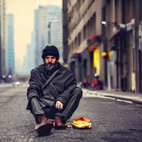 Homeless man