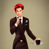 Blaze barman en casa