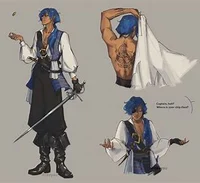 Kaeya -Pirate AU-