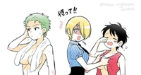 Luffy zoro sanji fem