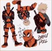 Bakugo as Deadpole