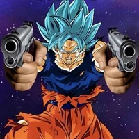 Goku owns a Gun