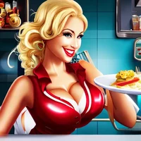 Sexy Blonde Waitress
