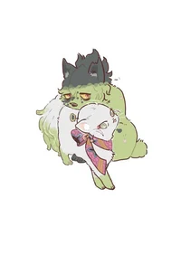 Daki and Gyutaro cat