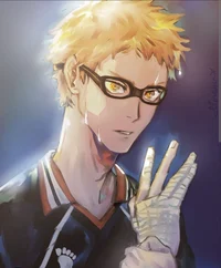 Tsukishima- Twin AU