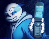 Sans burnt the water