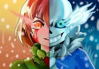 Sans and Chara duo