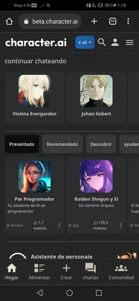 Chica usuario de cia