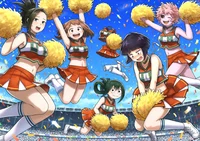 1-A cheerleaders