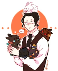 Muzan with bunny lms
