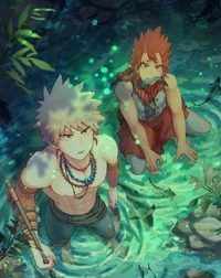 Bakugo y Kirishima 
