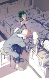 Deku in the hospital