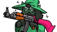 Ralsei with a gun