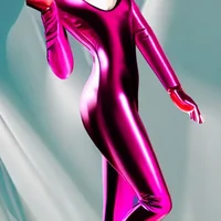 pink body suit