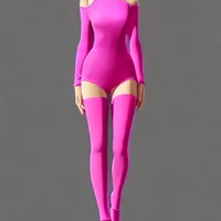 Pink body suit
