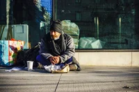 A Homeless man