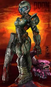 Female doom slayer