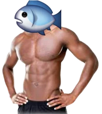 Fish emoji man