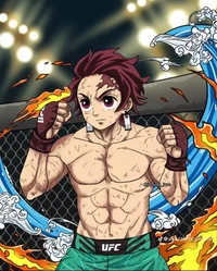 Tanjiro boxing