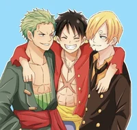 Luffy Zoro y Sanji