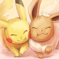 Pikachu  Eevee cutie