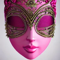wierd pink mask