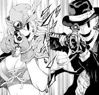 whiteand sniper mask