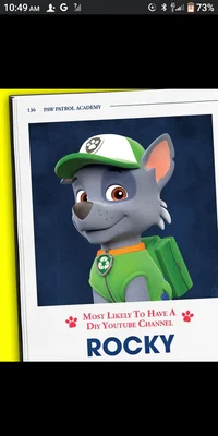 Rocky from paw patro