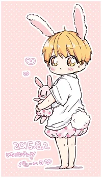 Abused bunny boy