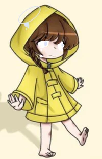 Raincoat girl