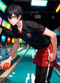Bowling alley boy