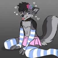 Femboy furry wolf